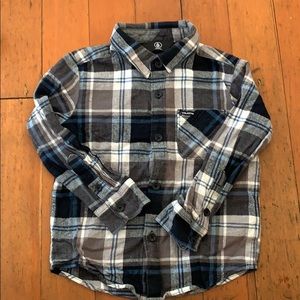 Boys Plaid Volcom Flannel